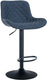 Barhocker Minosa Stoff - blau