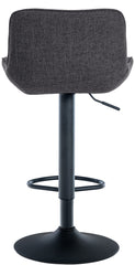 Barhocker Minosa Stoff - schwarz