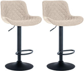 2er Set Barhocker Minosa Stoff - taupe