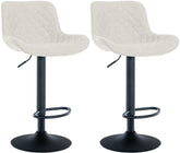 2er Set Barhocker Minosa Stoff - creme