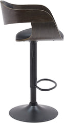 Barhocker Kingston B Kunstleder - schwarz/grau