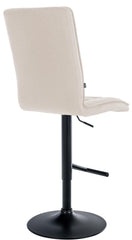 Barhocker Peking V2 Stoff schwarz - creme
