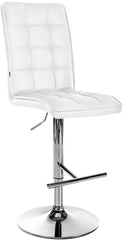 Barhocker Peking V2 Kunstleder chrom - wei�