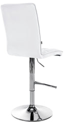 Barhocker Peking V2 Kunstleder chrom - wei�