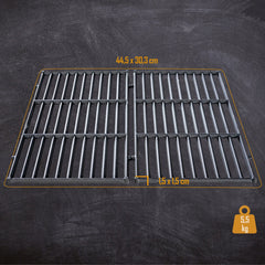 Grillrost Set 44,5x30,3 cm - schwarz