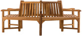 Baumbank Sonja mit Armlehnen 250 cm - teak