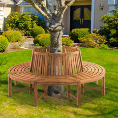 Baumbank Novum rund 200 cm - teak