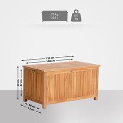 Teak Gartenbox Odessa 120X62X60 - teak