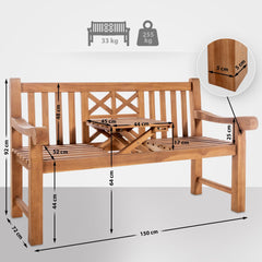 Teakbank Luka 150 cm - teak