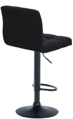 Barhocker Calma Stoff schwarz - schwarz