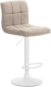 Barhocker Calma Stoff wei� - creme