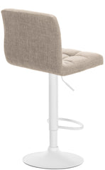 Barhocker Calma Stoff wei� - creme