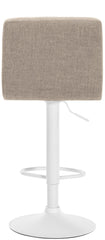 Barhocker Calma Stoff wei� - creme