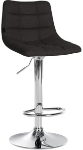Barhocker Jerry Stoff chrom - schwarz