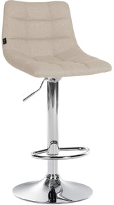 Barhocker Jerry Stoff chrom - creme