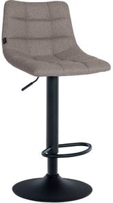 Barhocker Jerry Stoff schwarz - grau