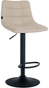 Barhocker Jerry Stoff schwarz - creme
