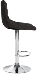 Barhocker Jerry Stoff chrom - schwarz