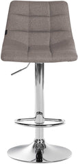 Barhocker Jerry Stoff chrom - grau