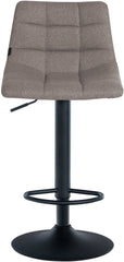 Barhocker Jerry Stoff schwarz - grau