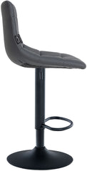Barhocker Jerry Kunstleder schwarz - grau