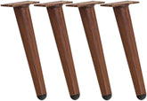 4er Set M�belf��e 21 cm - dunkelbraun