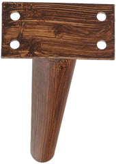 4er Set M�belf��e 21 cm - dunkelbraun