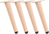4er Set M�belf��e 21 cm - hellbraun