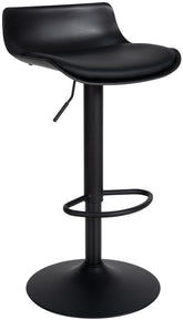 Barhocker Aveiro Kunstleder - schwarz