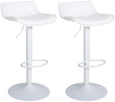 2er Set Barhocker Aveiro Kunstleder - wei�