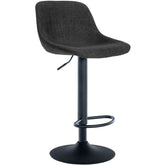 Barhocker Loft Stoff - schwarz