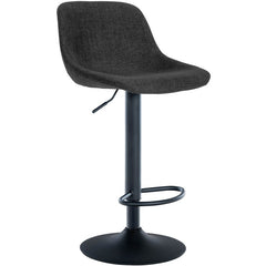 Barhocker Loft Stoff - schwarz