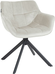 Stuhl Westport Samt - creme