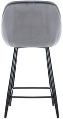 Barhocker Gibson 76 Samt - dunkelgrau