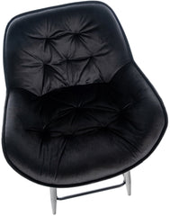 2er Set Barhocker Gibson 76 Samt - schwarz