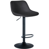 Barhocker Loft Samt - schwarz