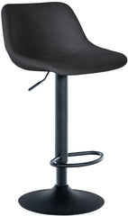 Barhocker Loft Samt - schwarz