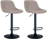 2er Set Barhocker Loft Stoff - taupe