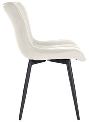 Stuhl Largo Samt - creme