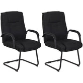 2er Set St�hle Attila Stoff - schwarz/schwarz