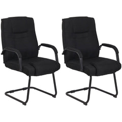 2er Set St�hle Attila Stoff - schwarz/schwarz