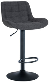 Barhocker Tover Stoff - schwarz