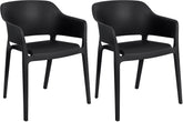 2er Set Stapelst�hle Puebla - schwarz