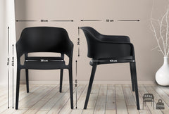 2er Set Stapelst�hle Puebla - schwarz