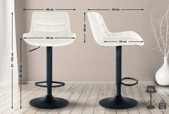 Barhocker Tover Samt - creme