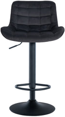 2er Set Barhocker Tover Samt - schwarz