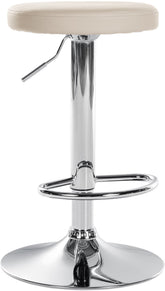 Barhocker Ponte Kunstleder chrom - creme