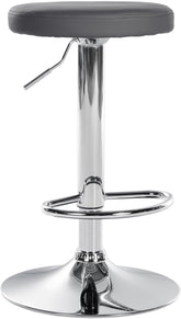 Barhocker Ponte Kunstleder chrom - grau