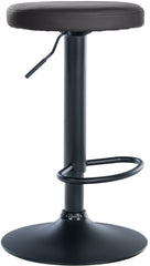 Barhocker Ponte Kunstleder schwarz - schwarz