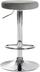 Barhocker Ponte Samt chrom - grau